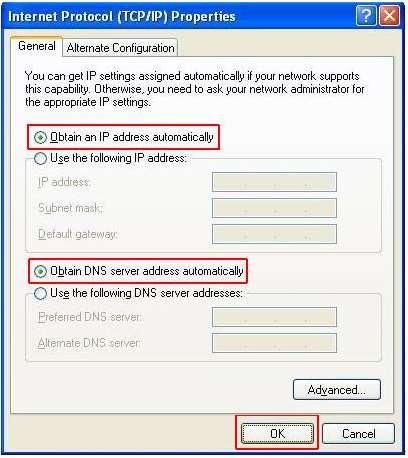 6 TCP/IP dinâmico 1) Certifique-se que nas propriedades do protocolo TCP/IP, está tudo configurado para que a máquina obtenha as informações de um servidor DHCP (Dynamic Host Configuration Protocol).