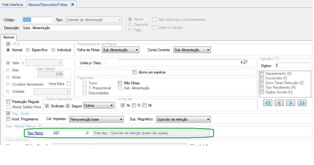 Para este mapa cncrrem tds s abns, sujeits, nã sujeits ttal u parcialmente, u isents de IRS, send s mesms agrupads pels tips de rendiments tend em cnta seguinte: Para s abns isents u ttal /