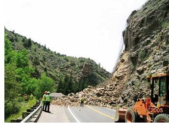 rochosa ocorrida em Clear Creek Canyon, Colorado,