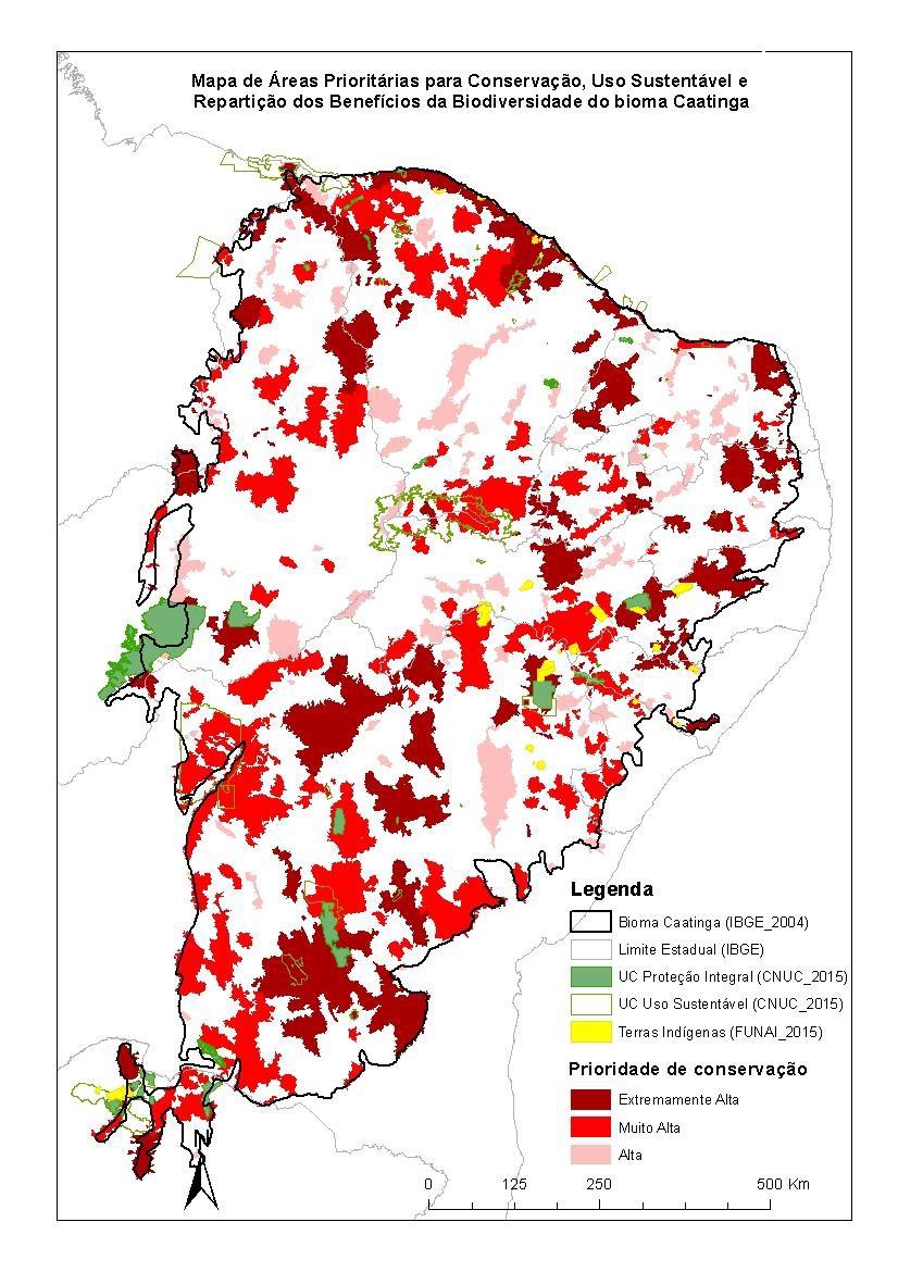ÁREAS E AÇÕES PRIORITÁRIAS PARA A CONSERVAÇÃO, USO