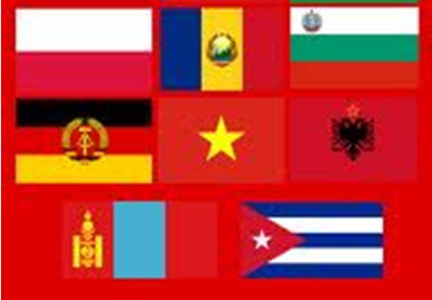 Mais tarde outros países juntaram-se ao COMECON: Mongólia, Cuba e Vietnã.