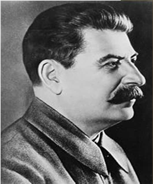 Com a morte de Lenin, assume o governo da URSS, o ditador Josef Stalin em