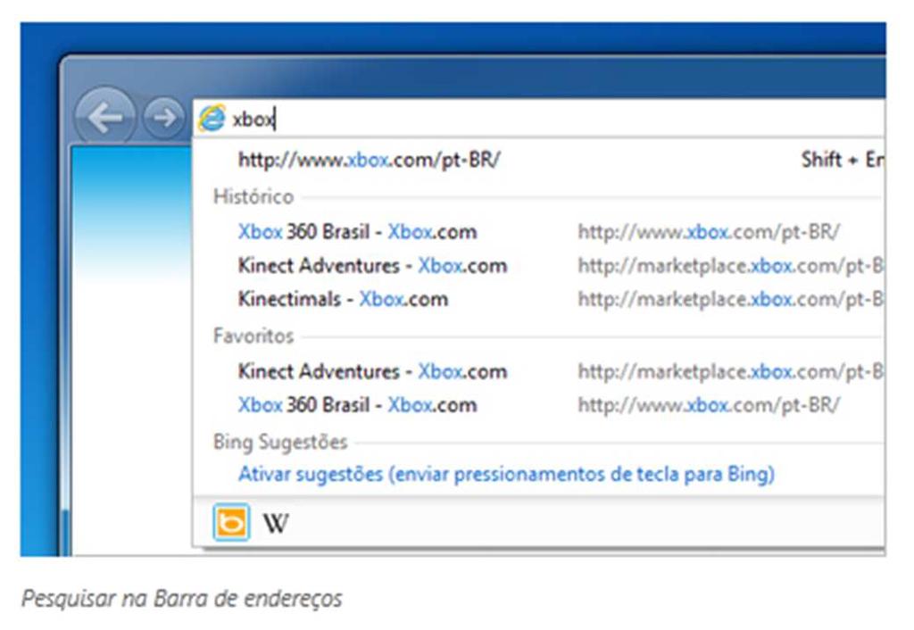 Barra de Notificações: As notificações no Internet Explorer 9 permitem uma navegação mais rápida e fluida.
