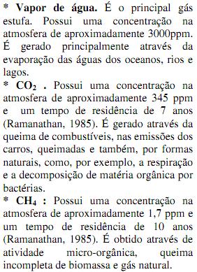 O Papel da Atmosfera Gases