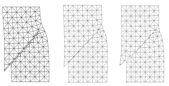 99 (a) (b) (c) Figra 6.34: Deformadas: (a) Li e Borja (2009); (b) Modelo PPR com ario; (c) Modelo PPR sem ario.