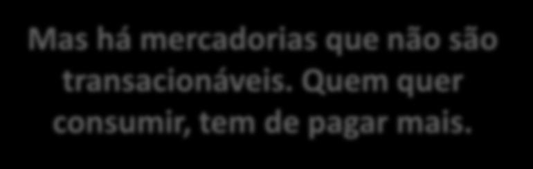 saída Mas há mercadorias que não são