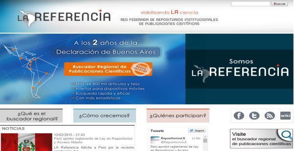 Red Federada de Repositorios Institucionales de Publicaciones Científicas - LA Referencia http://lareferencia.