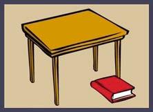 5 - Negação simples e complexa The book that is not on the table is red. O livro que não está na mesa, é vermelho. The book that is not on the table is blue.
