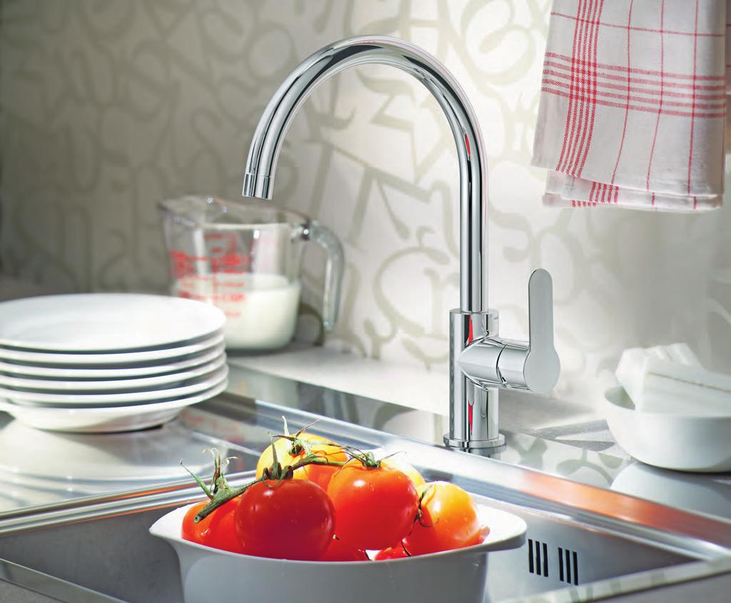 START EDGE A GROHE Start Edge introduz um equilibrio harmonioso para projetar a cozinha.