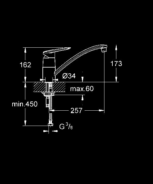 cerâmicos GROHE SilkMove 35 mm Bica