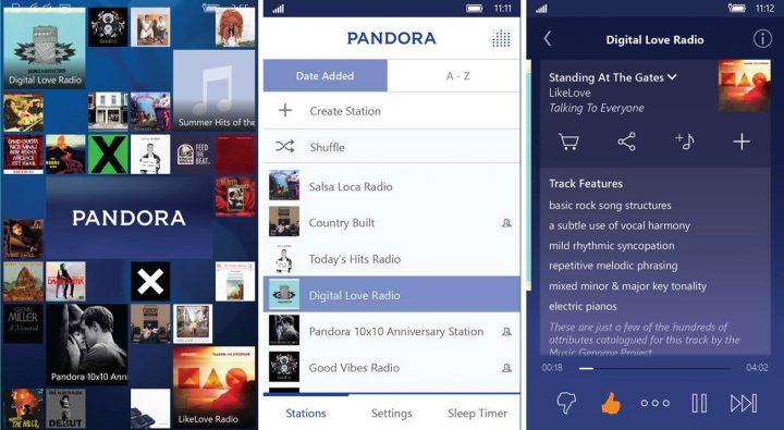 4 - Pandora Pandora é uma app dedicada à música mas não tem em Portugal qualquer expressão porque cá não há forma de a utilizar (só usando técnicas manhosas).