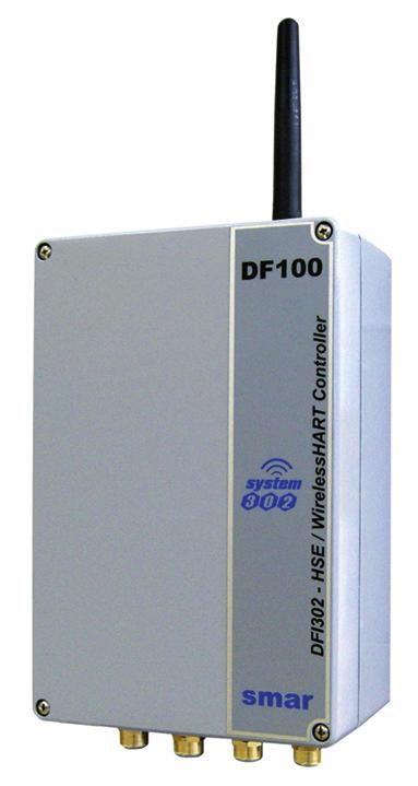 TP400 Series Descrição Funcional DF100 - Controlador HS/WirelessHRT TM com 2 Portas thernet 100 MBPS, 1 Porta RS-485 e 1 Canal WirelessHRT TM O controlador DF100 é um elemento