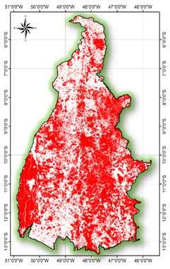 total queimado e o número de focos de calor registrados pelo satélite referência e também por todos os satélites foram de 25.069 e 129.340 focos, respectivamente.