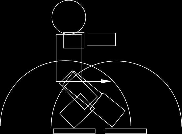 8.2 Planeamento do movimento 79 A figura 8.7 representa a execução em paralelo do abaixamento do corpo do robõ e da colocação do pé de suporte. Figura 8.