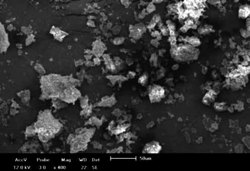 As cinzas apresentam um produto sinterizado poroso em sua estrutura e não partículas espaçadas entre si. A Fig. 4a mostra a absorção de água das peças cerâmicas queimadas a 75 C.