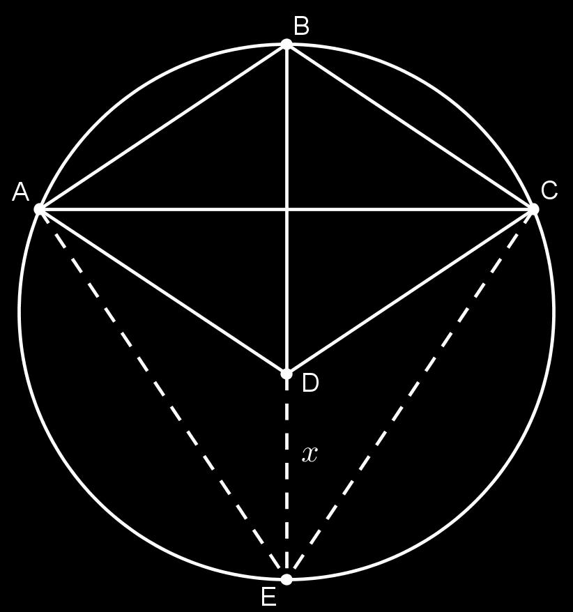 1 Exercícios Introdutórios Exercício 1. Determine o produto das diagonais no quadrilátero inscritível abaixo. Exercício 6.