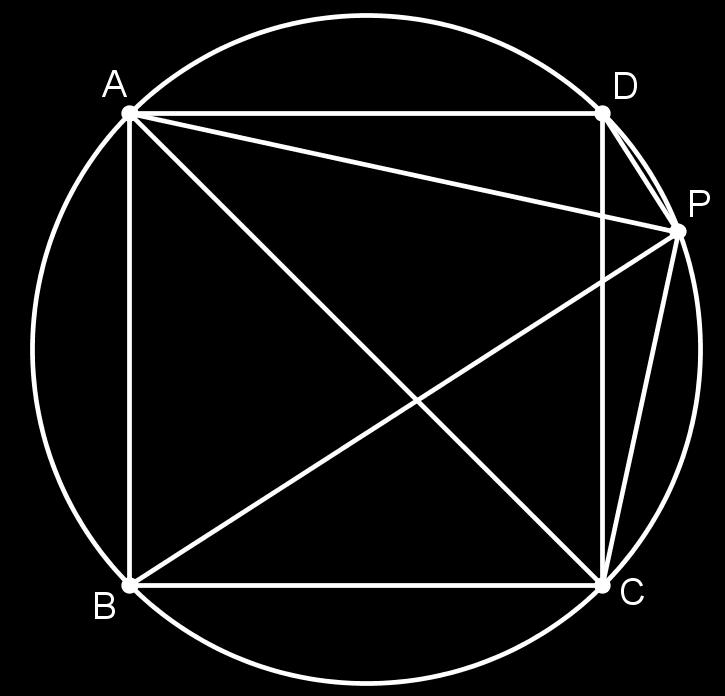 Se todas as medidas fossem números racionais estaríamos afirmando, de maneira falsa, que 2 ℵ. Se P coincidir com um dos vértices, então BP CP = 2.