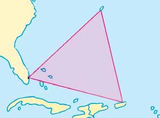 02 Na região conhecida como Triângulo das Bermudas, localizada no oceano Atlântico, é possível formar um triângulo com um vértice sobre a cidade porto-riquenha de San Juan, outro sobre a cidade