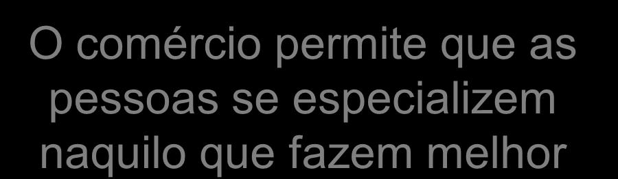 Comércio pode ser um jogo ganha-ganha O comércio
