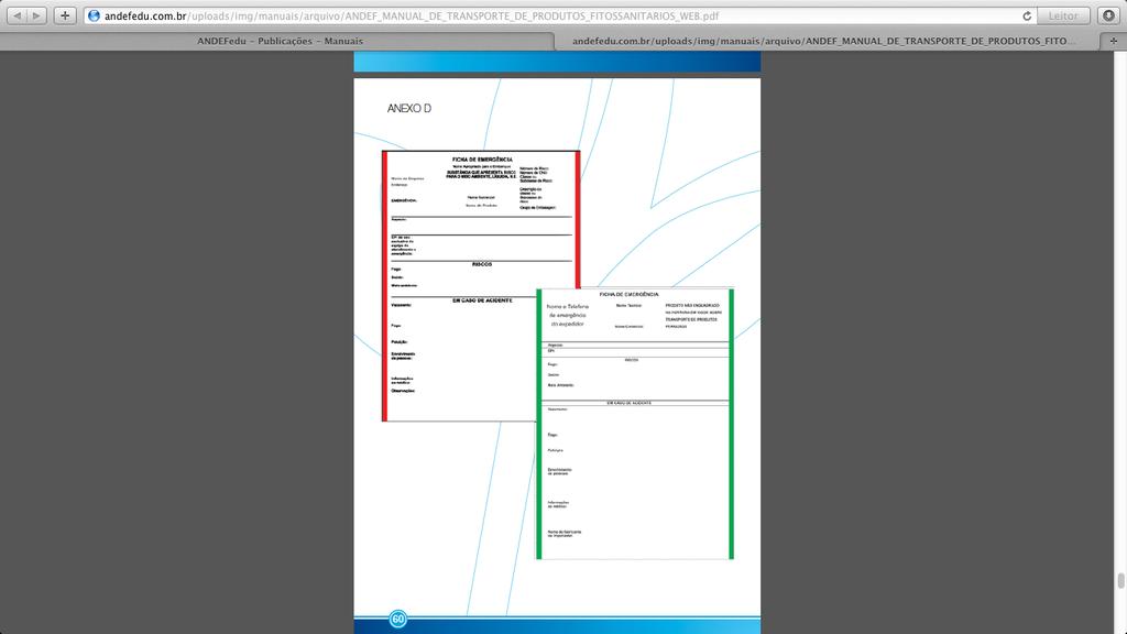 DOCUMENTAÇÃO Ficha de Emergência CONTEÚDO Número de telefone 24H Nome do produto Risco principal e subsidiário Descrição do