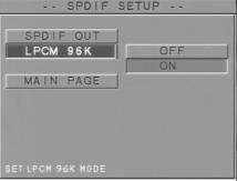 3 Acesse o submenu pressionando a tecla 2. 4 Pressione as teclas 34 para destacar o item RAW: Sinais digitais originais emitidos. PCM: Converte os sinais a serem emitidos em PCM.