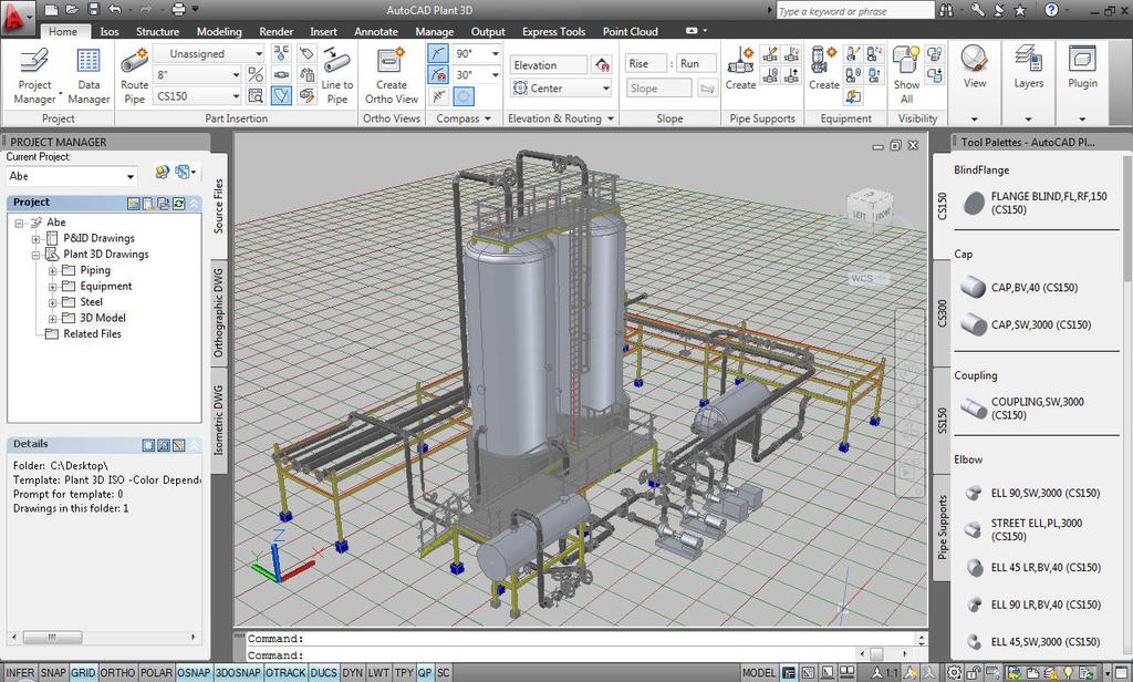 AutoCAD Plant 3D 2016 Automatize o processo de roteamento de tubulações e documentação técnica para seus projetos de plantas industriais: AutoCAD Plant 3D.