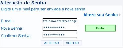 Alterar Senha Opção utilizada para alteração de senha de acesso ao portal GissOnline. Clique na opção Alterar Senha, no menu de escrituração fiscal.