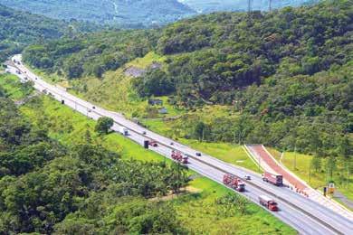 RODOVIAS Autopista Planalto Sul S.a. Grupo: Arteris Descritivo das 2 principais obras em execução - Duplicação da rodovia BR-116/PR trecho: Fazenda Rio Grande até Mandirituba (2ª etapa) extensão de 18,2km.