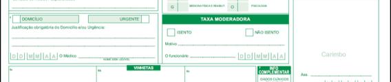 C Estatuto de isenção/não isenção da Taxa Moderadora A requisição terá de apresentar obrigatoriamente os seguintes dados: 1.