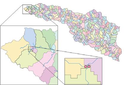 Vectorização Área de drenagem 3 9 39 3 4 3 7 3 3 3 3 O que é um rio?