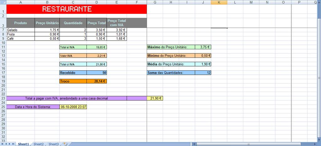 Dispor e organizar folhas de cálculo O Excel fornece várias funcionalidades para o ajudar a trabalhar e visualizar com as folhas de cálculo.