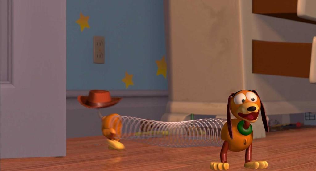 28 Slinky: O cachorro de molas é o mais fiel amigo de Woody e sempre está disposto a ajudá-lo quando é preciso.