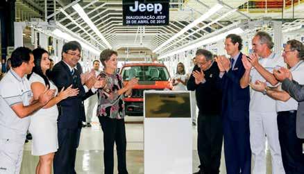 Carta da Notas Inauguração fabril 2015 A FCA inaugurou o Polo Automotivo Jeep em Goiana, PE.