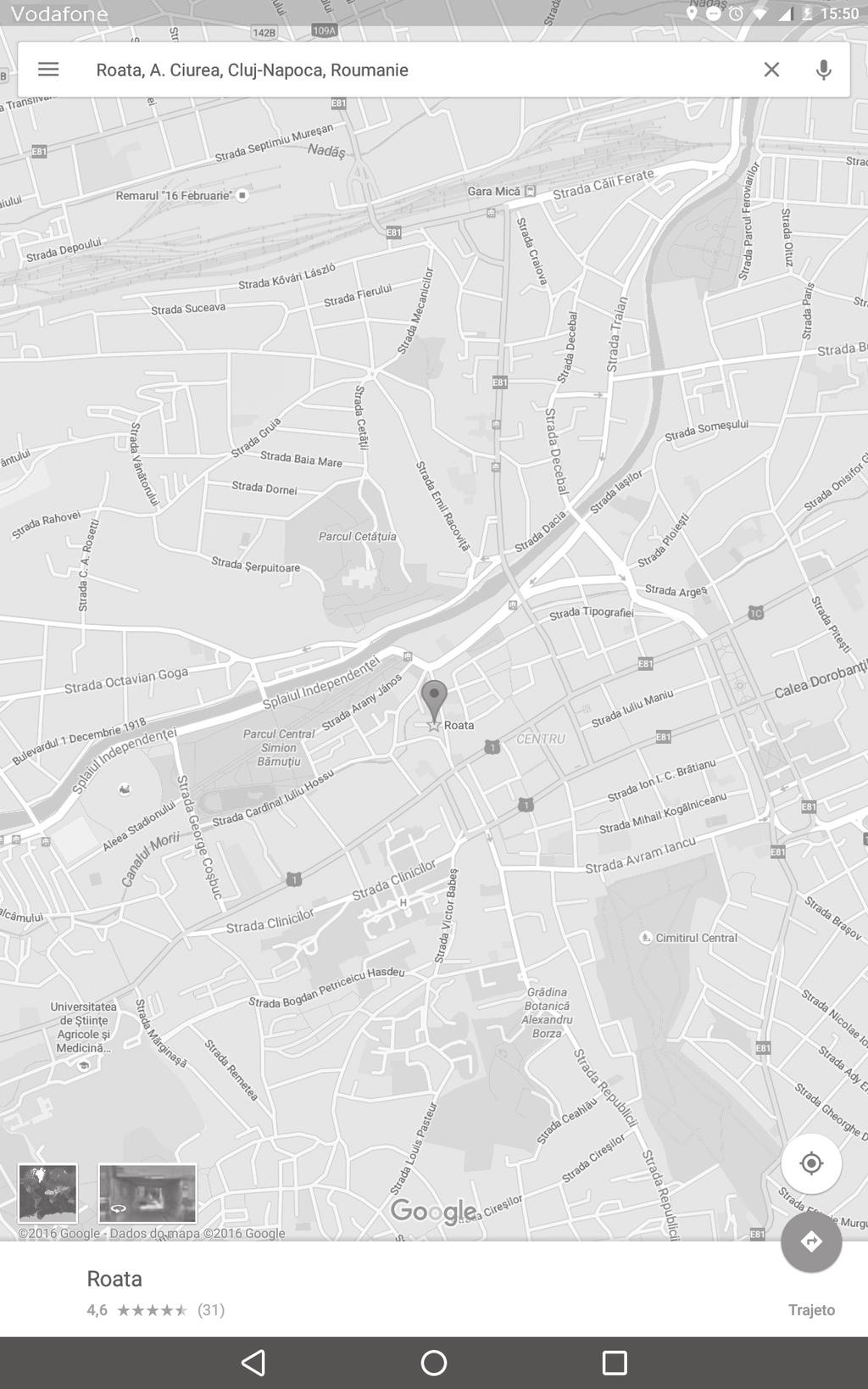 9.2 Pesquisar uma localização Ao visualizar um mapa, toque na caixa de pesquisa para ativar a função de pesquisa. Na caixa de pesquisa, introduza um endereço, uma cidade ou um negócio local.