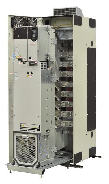 Inversores PowerFlex 755 para instalação no piso Além de todas as opções e benefícios disponíveis no PowerFlex Série 750, os inversores PowerFlex 755 de 250 kw/350 HP e maiores oferecem benefícios