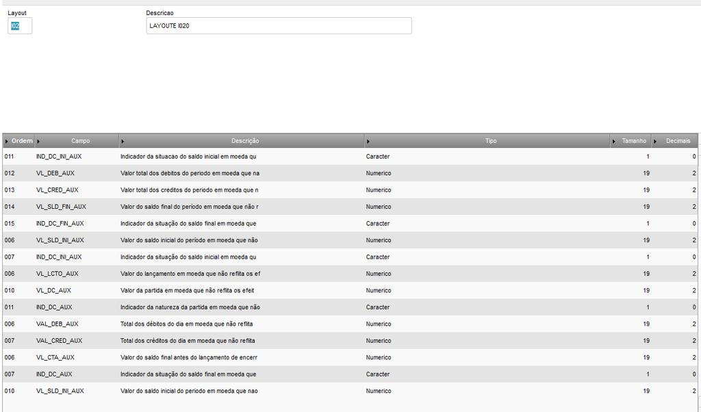 Se for, informar a moeda funcional é necessário cadastrar um layout auxiliar especifico para se gerar valores com moeda funcional esse modelo é