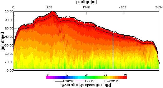 Rio Amazonas em Óbidos (h) Cinco medições feitas em 16/12/2003. Seção em forma de U, com largura média de 2.