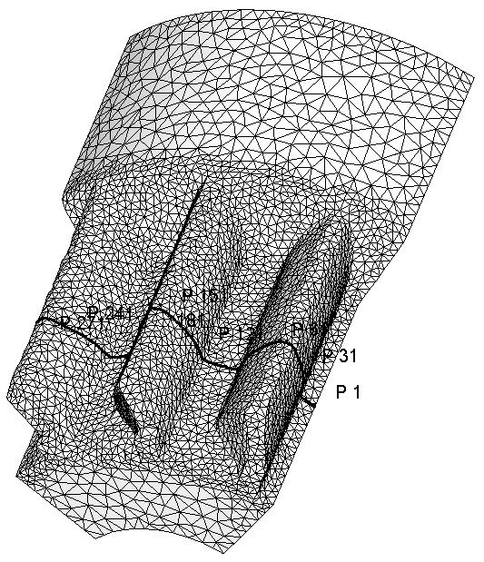 3. RESULTADOS E DISCUSSÃO A geometria obtida após a simulação da extrusão a frio (Operação 1) pode ser visualizada na Figura 8 (a).