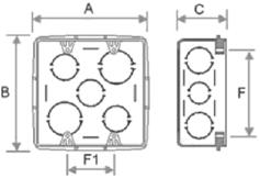 4 Cotas 4 x 4 A 112 B 112 C 47,5 F