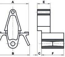 DIMENSÕES (Pol/mm) Cotas 4 x 2 4 x 4 A 26 26