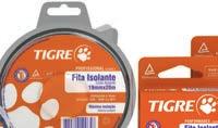 Fita Isolante Nova Linha de Fitas Isolantes TIGRE Possui embalagem para proteção contra eventuais contaminações. Tubete interno em papelão.