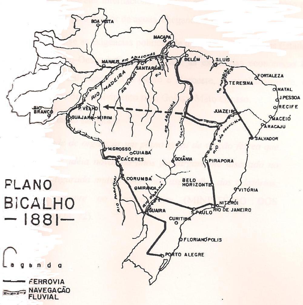 Figura 6: Mapa do Plano Bicalho Fonte: Macedo, L. D. A. (2011).