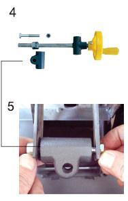 Fixe o motor no suporte da mesa fig.3.