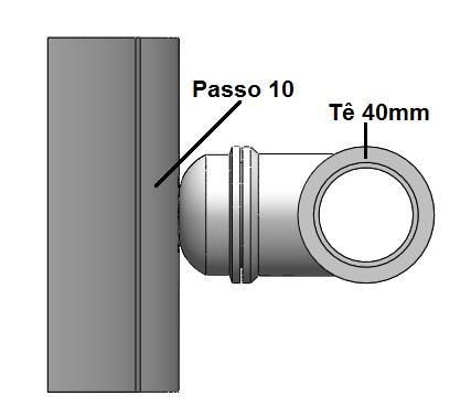 . Figura 28 - Passo 13 - Montagem do Apoio de Joelho Figura 27 - Passo 12 - Montagem do Apoio de Joelho Passo 14: Como os dois componentes do passo 13 deve passar entre eles um