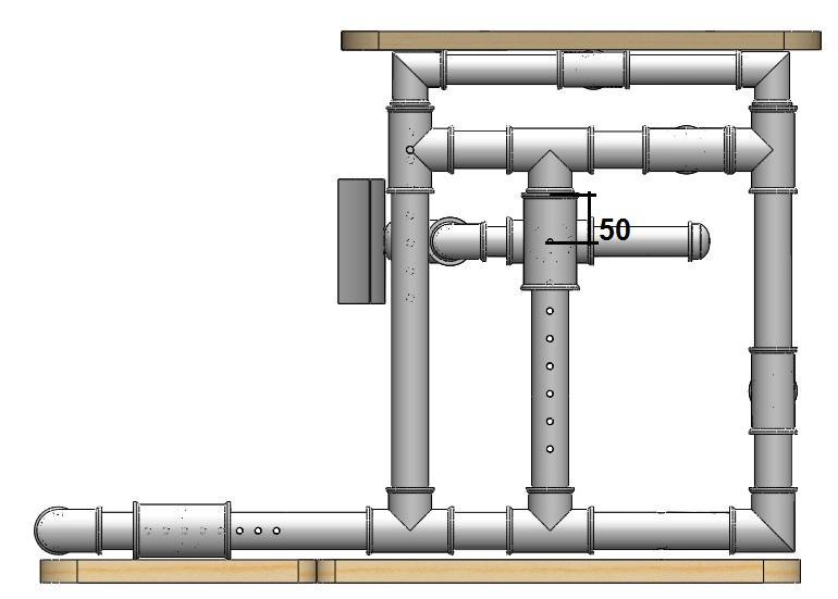 FURAÇÃO PARA OS AJUSTES Obs: Realizar furação para diferentes ajuste caso equipamento seja utilizado por mais de uma criança com diferentes estaturas.