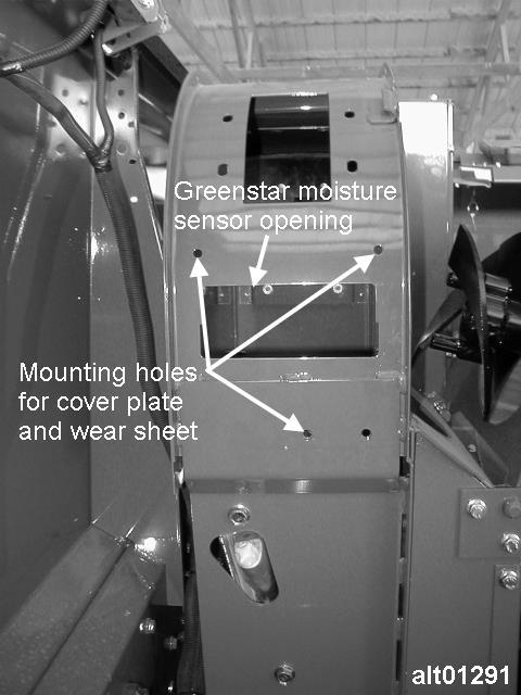 Ag Leader Technology Instalação da colheitadeira 8. Para um modelo da série 9x60 ou 9x70, conecte uma placa de cobertura usando uma ferramenta de 5/16 pol.