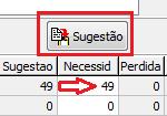 Média Sugestão Necessidade Perdida Custo Valor Total Mostra o Código do Produto Descrição do Produto relacionado Exibe a posição do produto no Ranking de Curva ABC Mostra a Unidade do Cadastro de