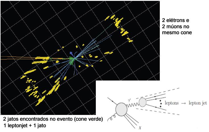 Leptonjets Matéria Escura estágio final: