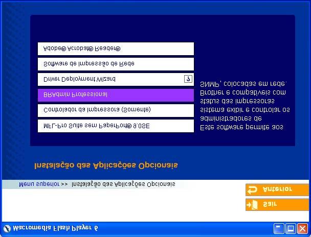 Para Utilizadores de Rede Instalar o Utilitário de Configuração BRAdmin Professional O utilitário BRAdmin Professional para foi concebido para gerir os dispositivos ligados a rede Brother tal como