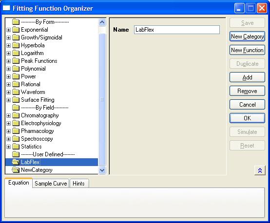 CRIANDO UMA NOVA FUNÇÃO ( 7 ) Com a categoria LabFlex selecionada, clique em NewFunction LabFlex A nova categoria vai aparecer na lista do lado